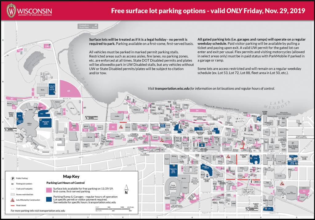 Uw Madison Parking Map - Shane Darlleen