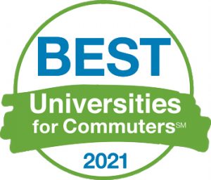 Logo for 2021 Best Universities for Commuters. In December 2021 UW-Madison earned a Best Universities for Commuters Designation from the Center for Urban Transportation Research.