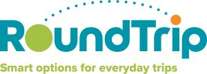 Image of logo for RoundTrip, a free ridematching service operated by Greater Madison MPO.